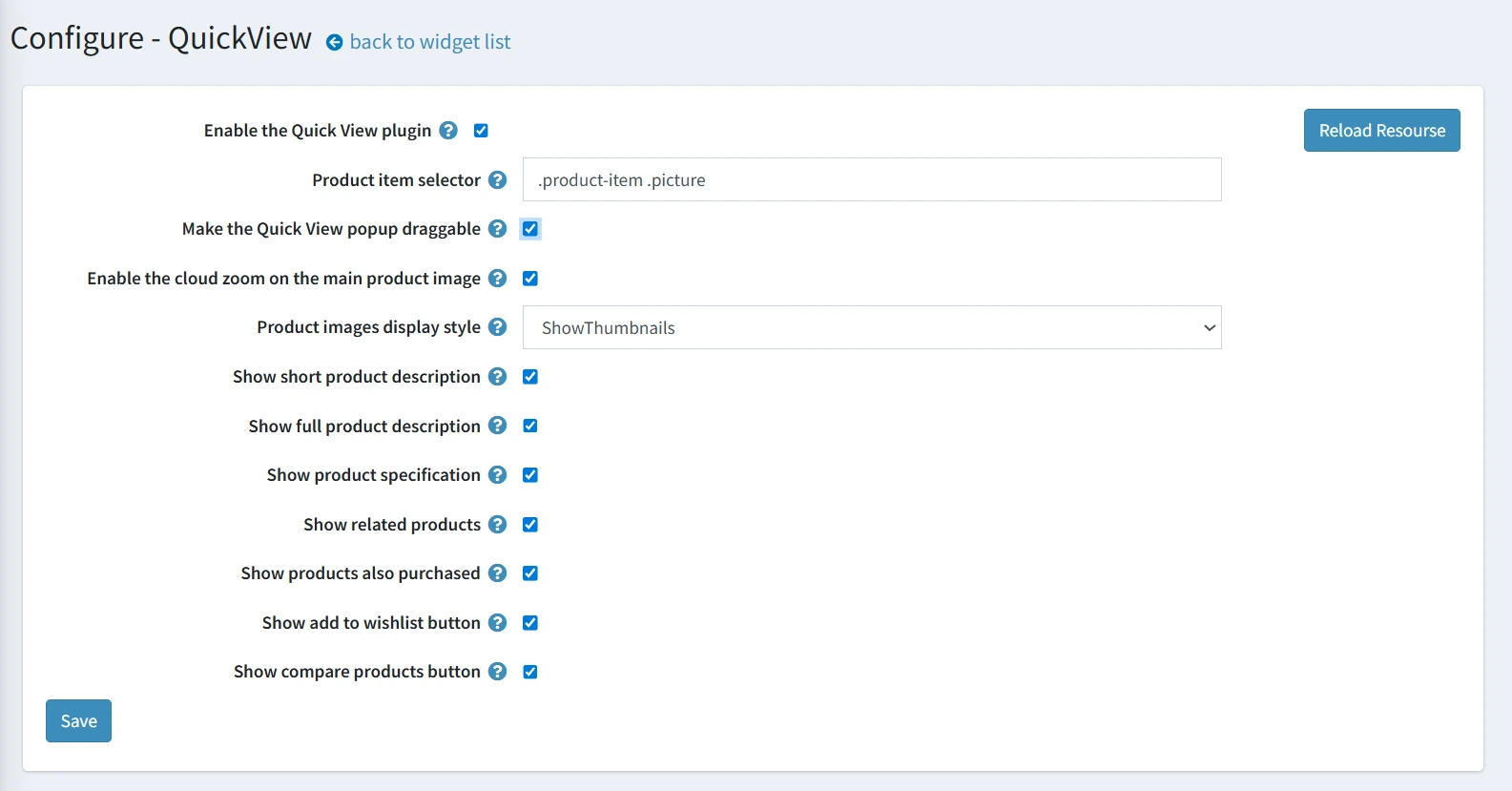 FAQ plugin main configuration